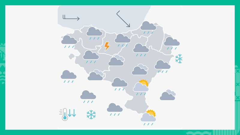 EGURALDIA | Giro euritsu eta freskoa izango dugu