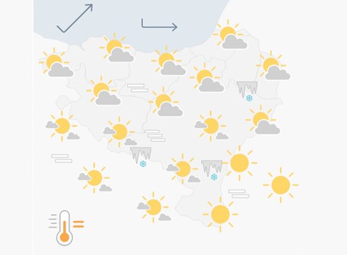 EGURALDIA | Giro lasaia era argia izango dugu gaur, ostarteekin