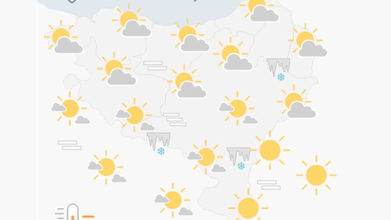 EGURALDIA | Giro lasaia era argia izango dugu gaur, ostarteekin