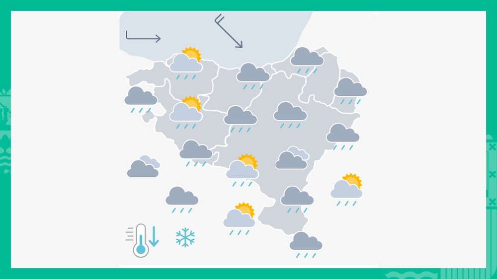 EGURALDIA | Goiz euritsua izango da, baina atertzera joko du gero