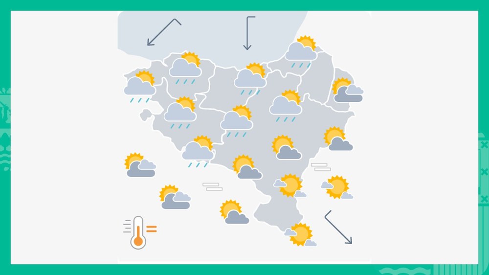 EGURALDIA | Goizean euria egin dezake, baina arratsaldean ostarteak zabaldu egingo dira