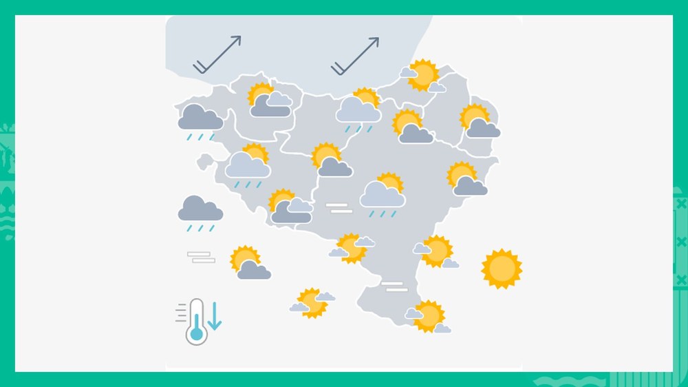 EGURALDIA | Goizean giroa eguzkitsua izango da, baina hodeiak sartuko dira gero