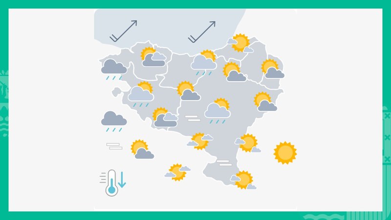EGURALDIA | Goizean giroa eguzkitsua izango da, baina hodeiak sartuko dira gero