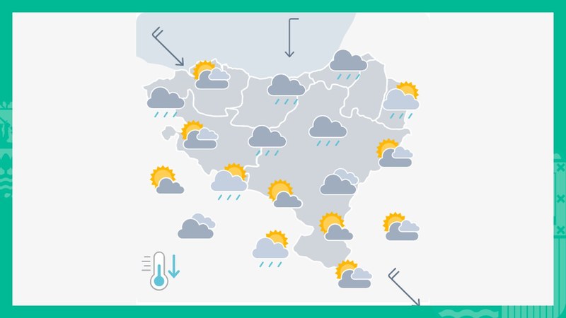 EGURALDIA | Goizean zaparradak botako ditu