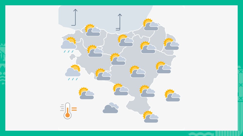EGURALDIA | Hego-haizea ibiliko da, bolada gogor batzuekin goizean