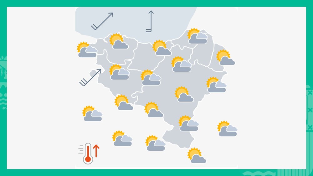 EGURALDIA | Hego-haizea ibiliko da, bolada gogorrekin