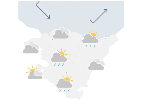 EGURALDIA | Hodeitsu egongo da eta euria egin dezake
