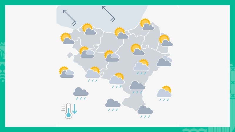 EGURALDIA | Hodeitsu egongo da eta euria egin dezake