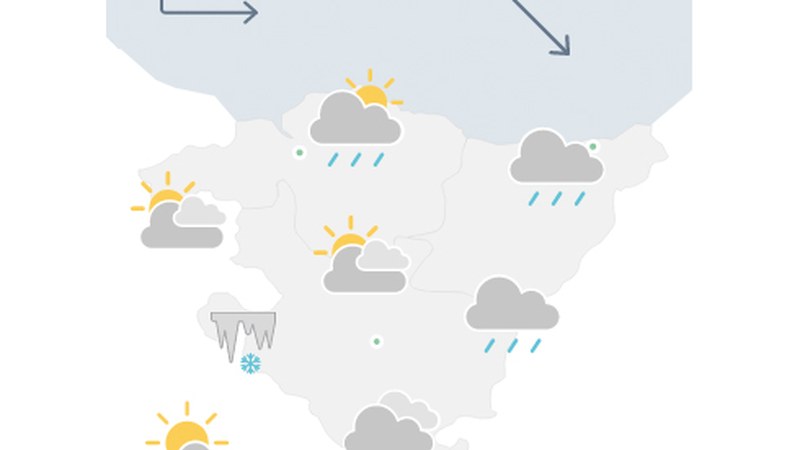 EGURALDIA | Hodeitsu egongo da eta euria egin dezake
