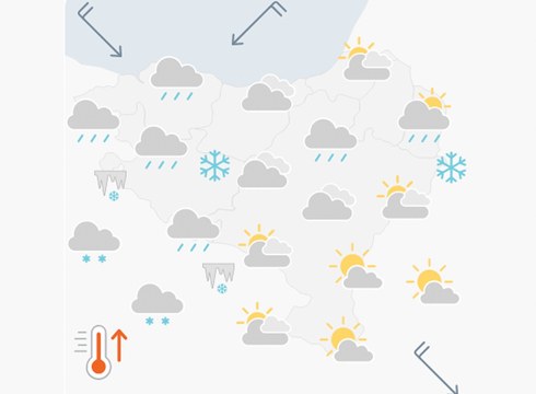 EGURALDIA | Hodeitsu eta euritsu jarraituko du eguraldiak gaur ere