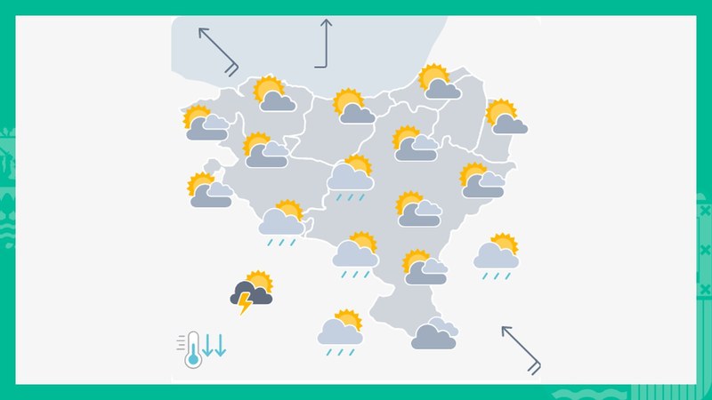 EGURALDIA | Lainotzen joango da eta gauean euria egin lezake