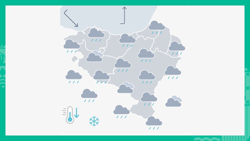 EGURALDIA | Prezipitazio txiki-ertaina egingo du