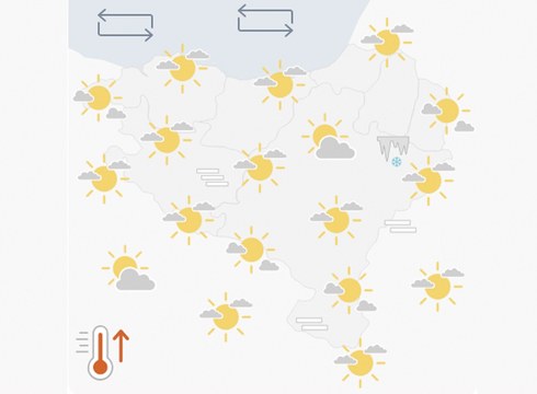 EGURALDIA | Tenperatura maximoak igoko dira