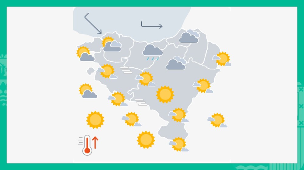 EGURALDIA | Tenperatura maximoak nabarmen jaitsiko dira