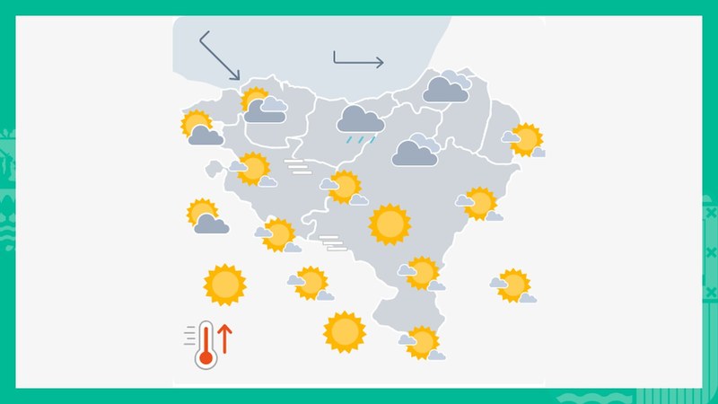 EGURALDIA | Tenperatura maximoak nabarmen jaitsiko dira