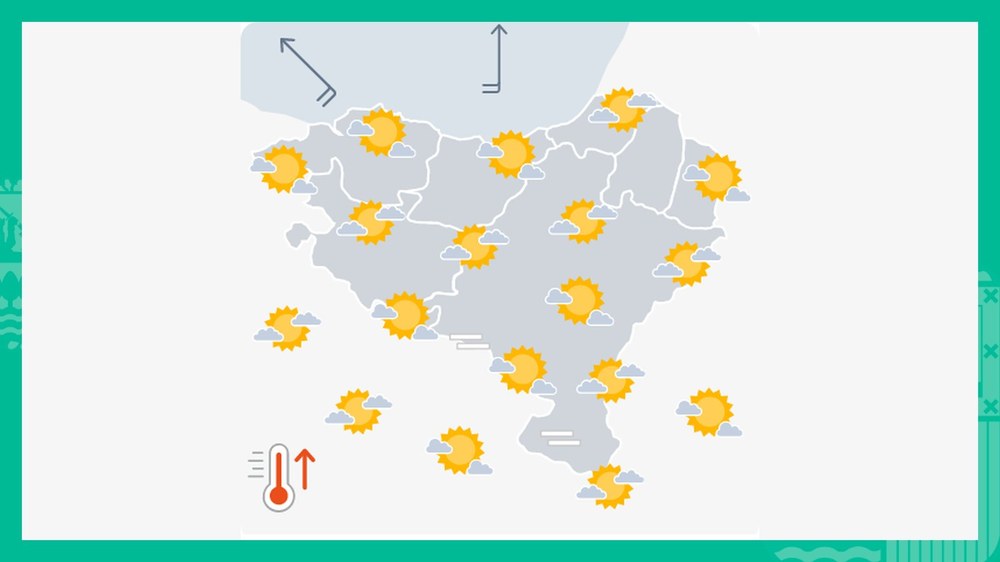 EGURALDIA | Tenperatura maximoek gorantz jarraituko dute