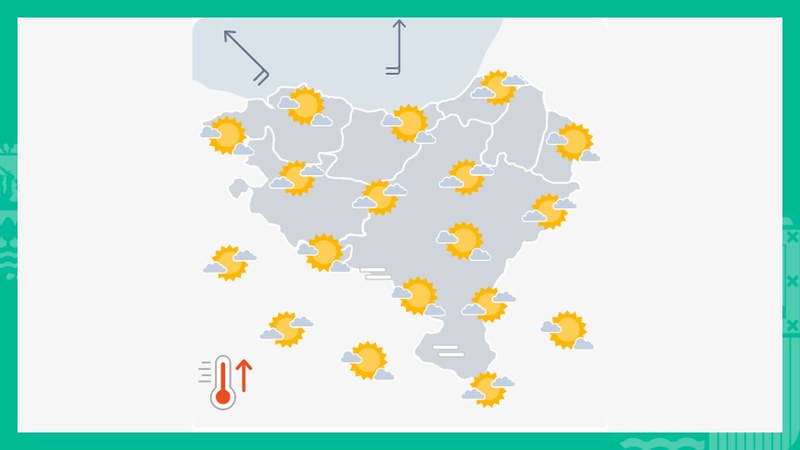 EGURALDIA | Tenperatura maximoek gorantz jarraituko dute