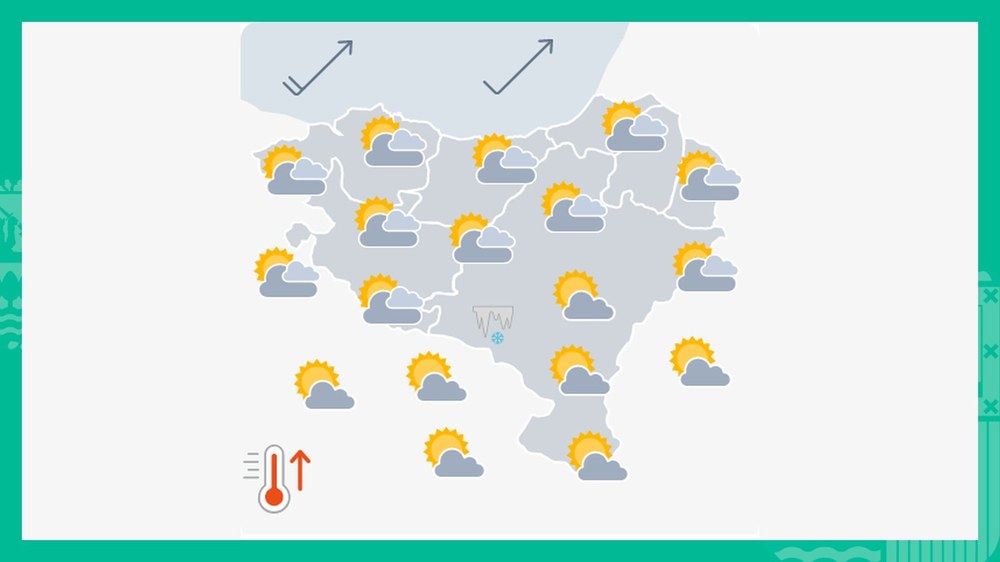 EGURALDIA | Tenperaturak igo egingo dira gaurkoan
