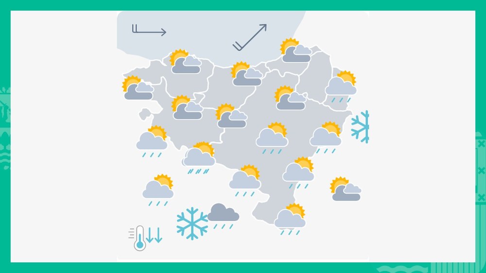 EGURALDIA | Tenperaturak jaitsi egingo dira gaurkoan