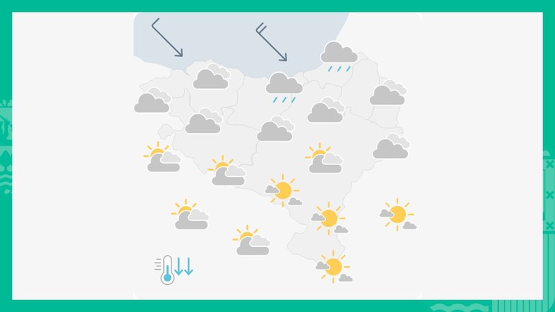EGURALDIA | Tenperaturak jaitsiko dira ipar haizearekin