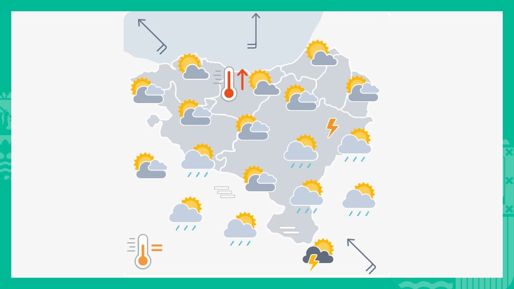 EGURALDIA | Tenperaturek gora egingo dute hego-haiziarekin