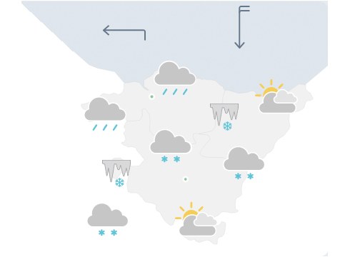 EGURALDIA | Termometroa zero azpitik ibiliko da gaurkoan