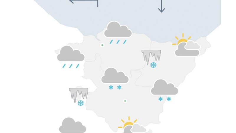 EGURALDIA | Termometroa zero azpitik ibiliko da gaurkoan