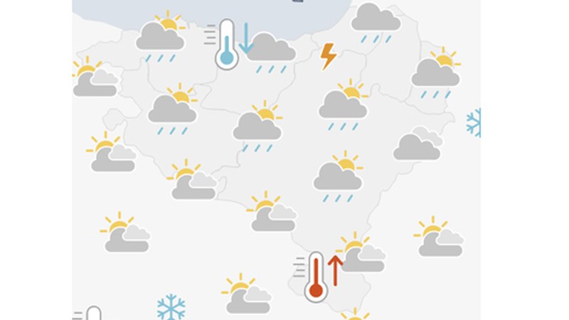 EGURALDIA | Zaparrada giroa egunean zehar