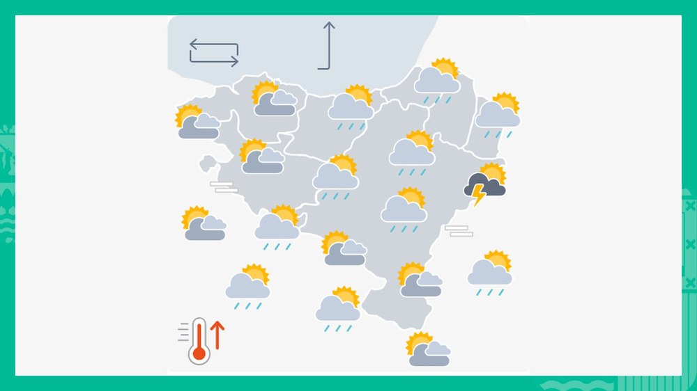 EGURALDIA | Zaparrada txiki-ertainak egingo ditu eguerditik aurrera