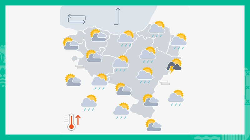 EGURALDIA | Zaparrada txiki-ertainak egingo ditu eguerditik aurrera