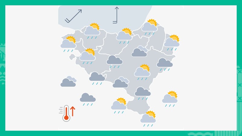 EGURALDIA | Zaparrada txikiak egingo ditu, zenbait tokitan ertainak