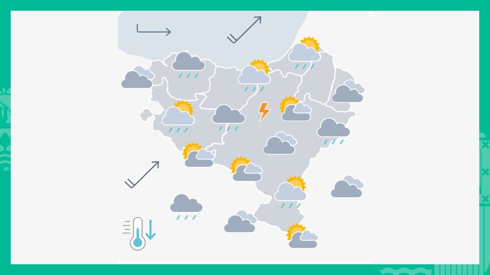 EGURALDIA | Zaparradak botako ditu, batez ere goizean zehar
