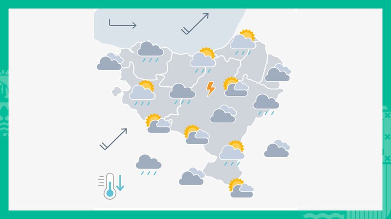 EGURALDIA | Zaparradak botako ditu, batez ere goizean zehar