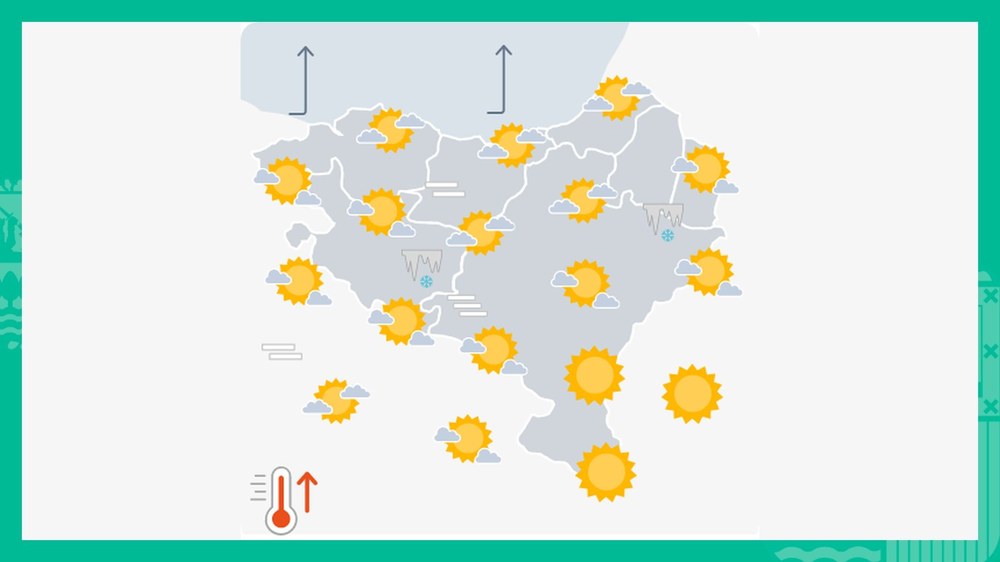 EGURALDIA | Zeru urdin eta eguzkitsua