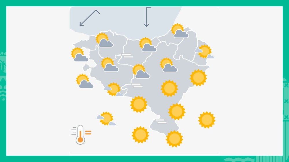 EGURALDIA | Zerua garbi egongo da arratsaldera arte