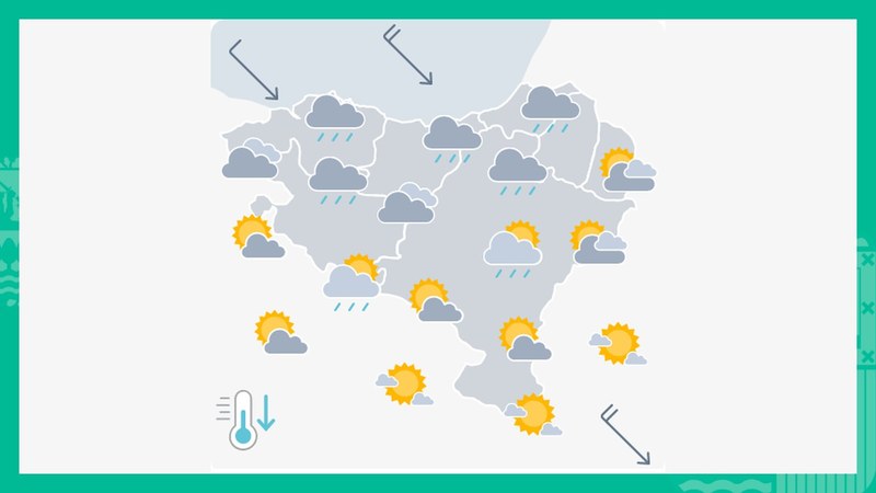 EGURALDIA | Zerua hodeitsu egongo da eta euri txikia egin dezake