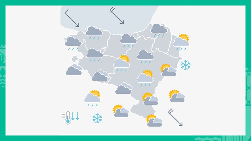EGURALDIA | Zerua hodeitsu egongo da eta euria egin dezake