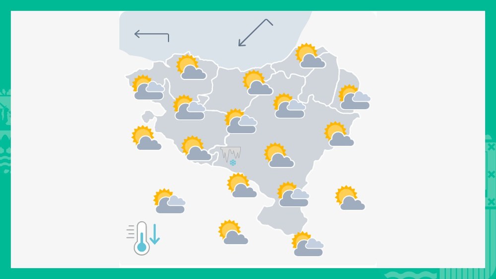 EGURALDIA | Zerua hodeitsu egongo da eta euria egin dezake