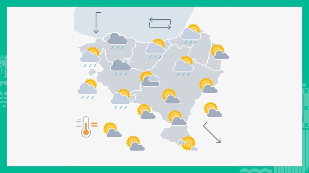 EGURALDIA | Zerua hodeitsu egongo da eta euria egin dezake