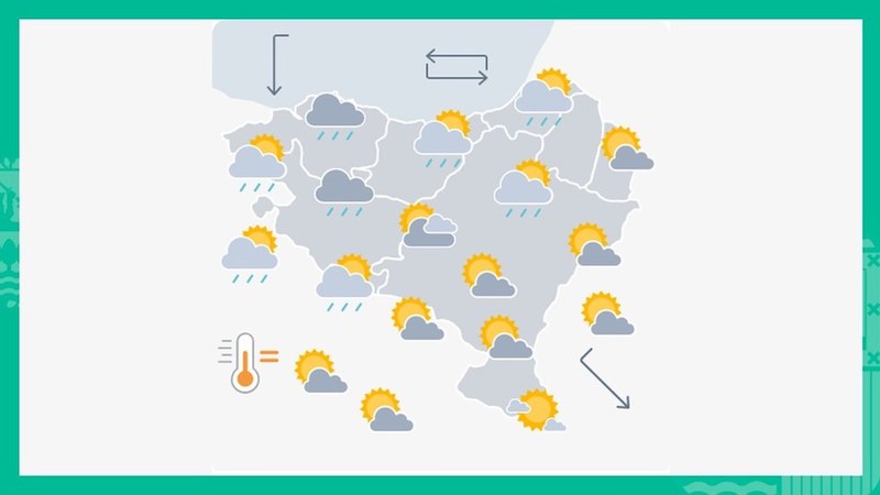 EGURALDIA | Zerua hodeitsu egongo da eta euria egin dezake
