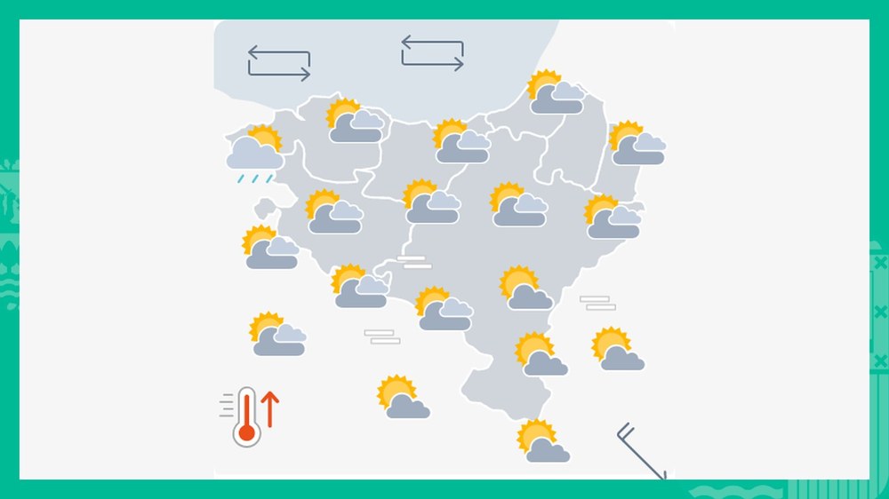 EGURALDIA | Zerua hodeitsu egongo da orkorrean