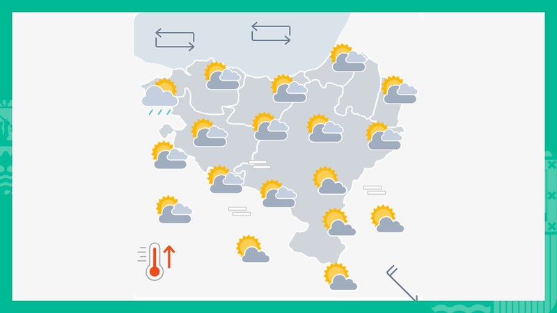 EGURALDIA | Zerua hodeitsu egongo da orkorrean