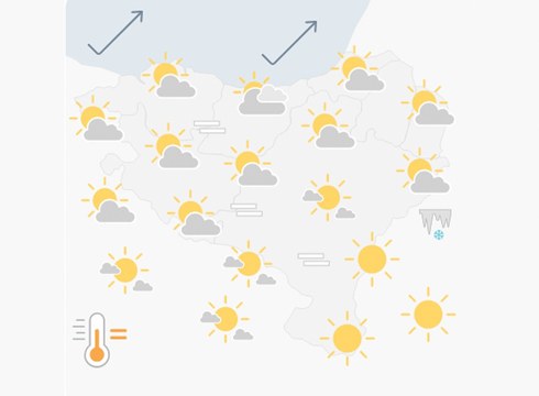 EGURALDIA | Zerua hodeitu egongo da eta euria egingo du goizean