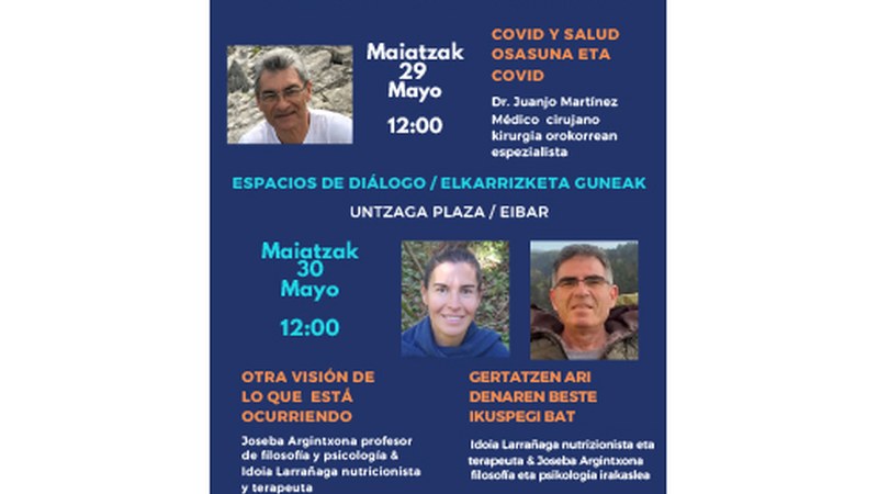 Eguzki Eibar kolektiboak bi hitzaldi ireki antolatu ditu astebururako Untzaga plazan