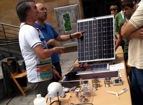 Eguzkiaren energia aprobetxatzeko teknologia Untzagan ikusgai