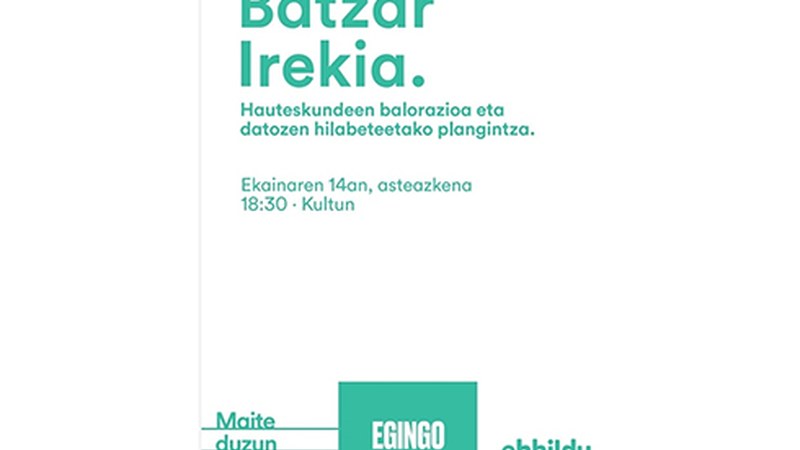 EH Bilduk batzar irekia antolatu du gaur arratsalderako