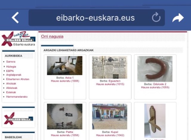 "Eibar aldeko euskara hiztegia" lehiaketan botoa emateko epea zabalik dago