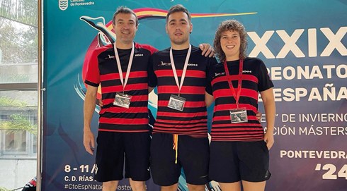 Eibar Igerixan klubeko lau igerilari izan ziren Master mailako Espainiako Txapelketan