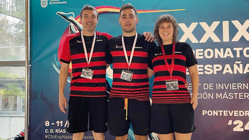 Eibar Igerixan klubeko lau igerilari izan ziren Master mailako Espainiako Txapelketan