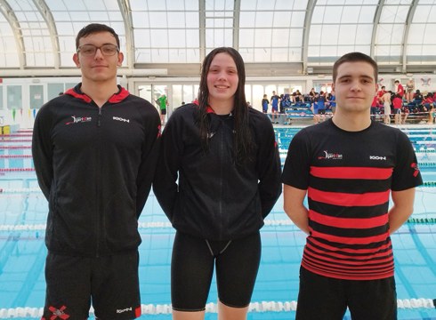 Eibar Igerixan taldeko hiru igerilari izan ziren Euskal Herriko absolutu txapelketan